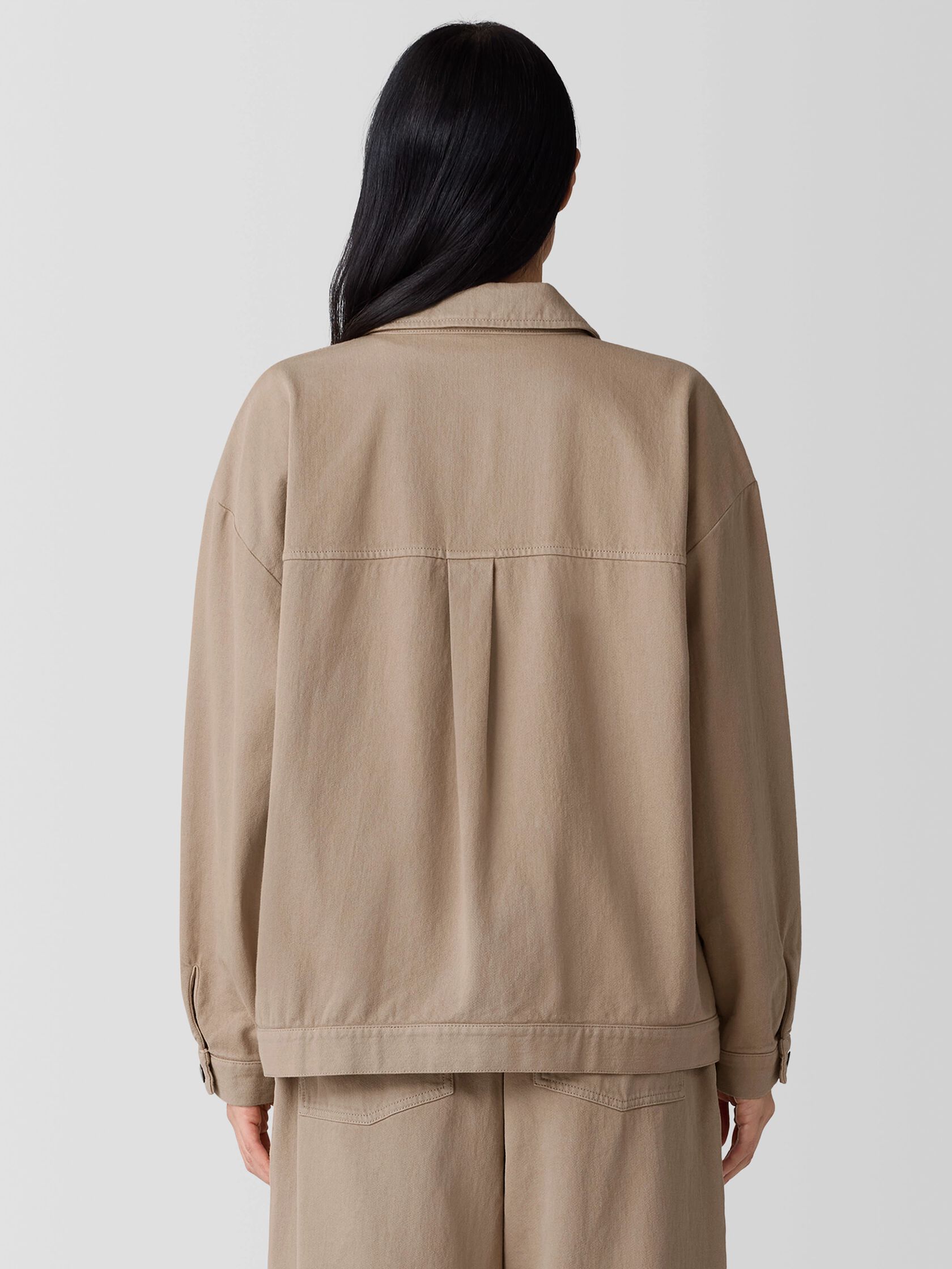 Garment-Dyed Utility Cotton Classic Collar Jacket