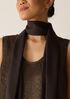 Silk Twill Double Tie Scarf