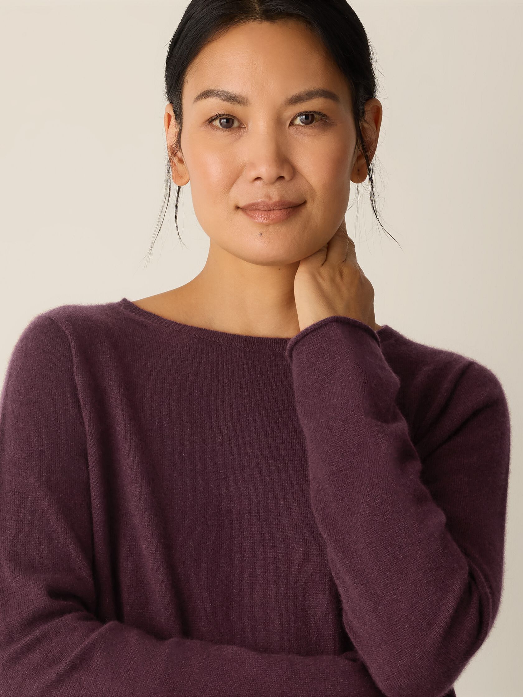 Italian Cashmere Bateau Neck Top