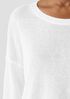 Organic Linen Cotton Cord Crew Neck Top