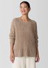 Fringed Organic Cotton Crew Neck Top