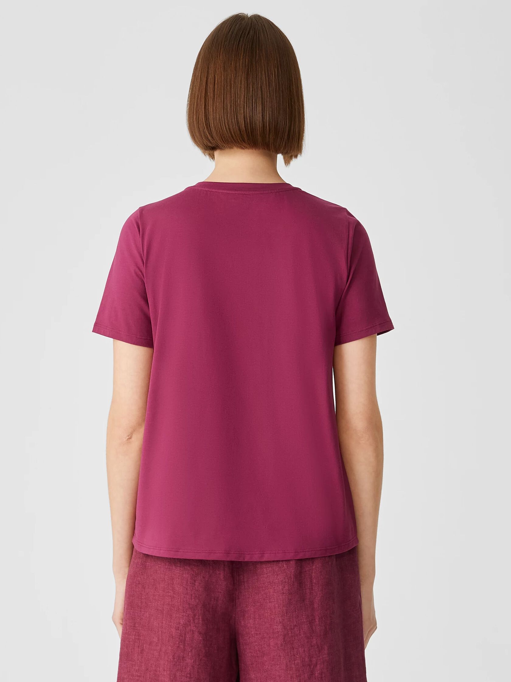 Organic Pima Cotton Jersey Round Neck Tee