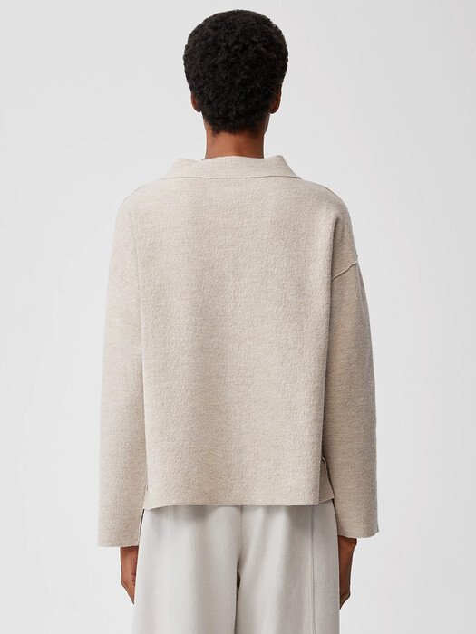 Lightweight Boiled Wool Box-Top in Responsible Wool