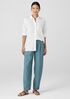 Washed Organic Linen Délavé Lantern Pant