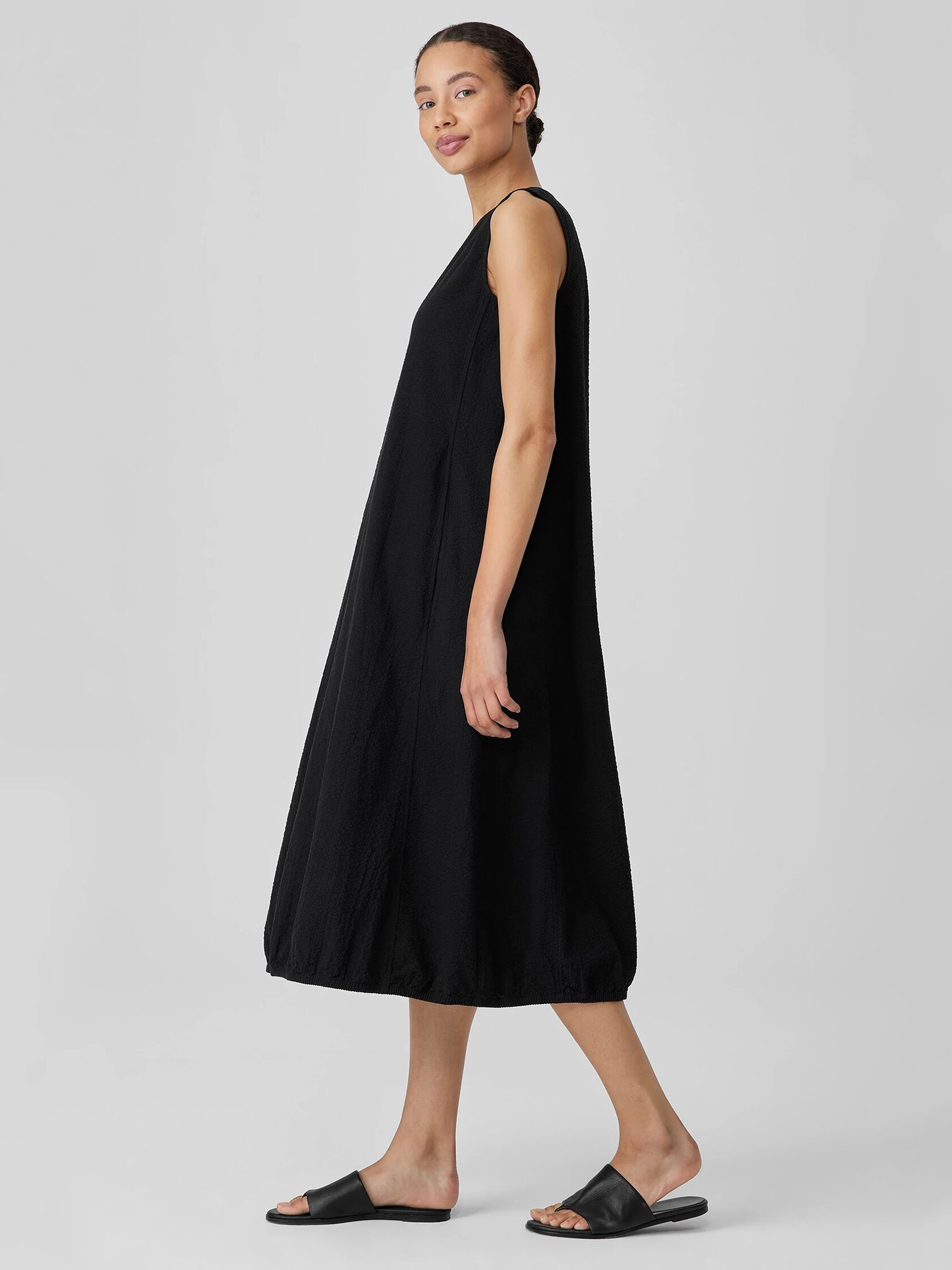 Organic Cotton Ripple Lantern Dress