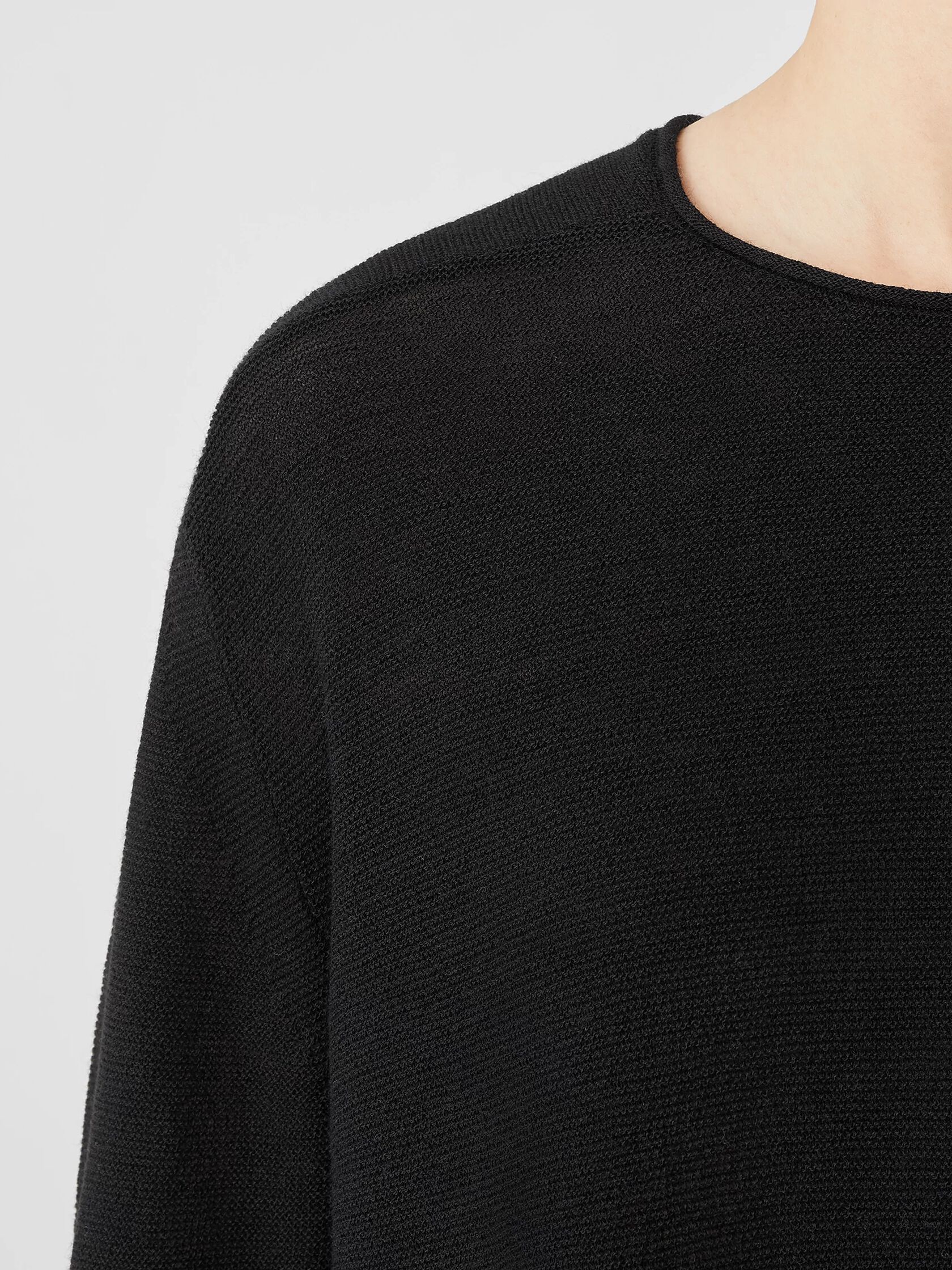 Washable Wool Stitch Top in Regenerative Wool
