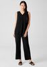 Silk Georgette Crepe Straight Pant