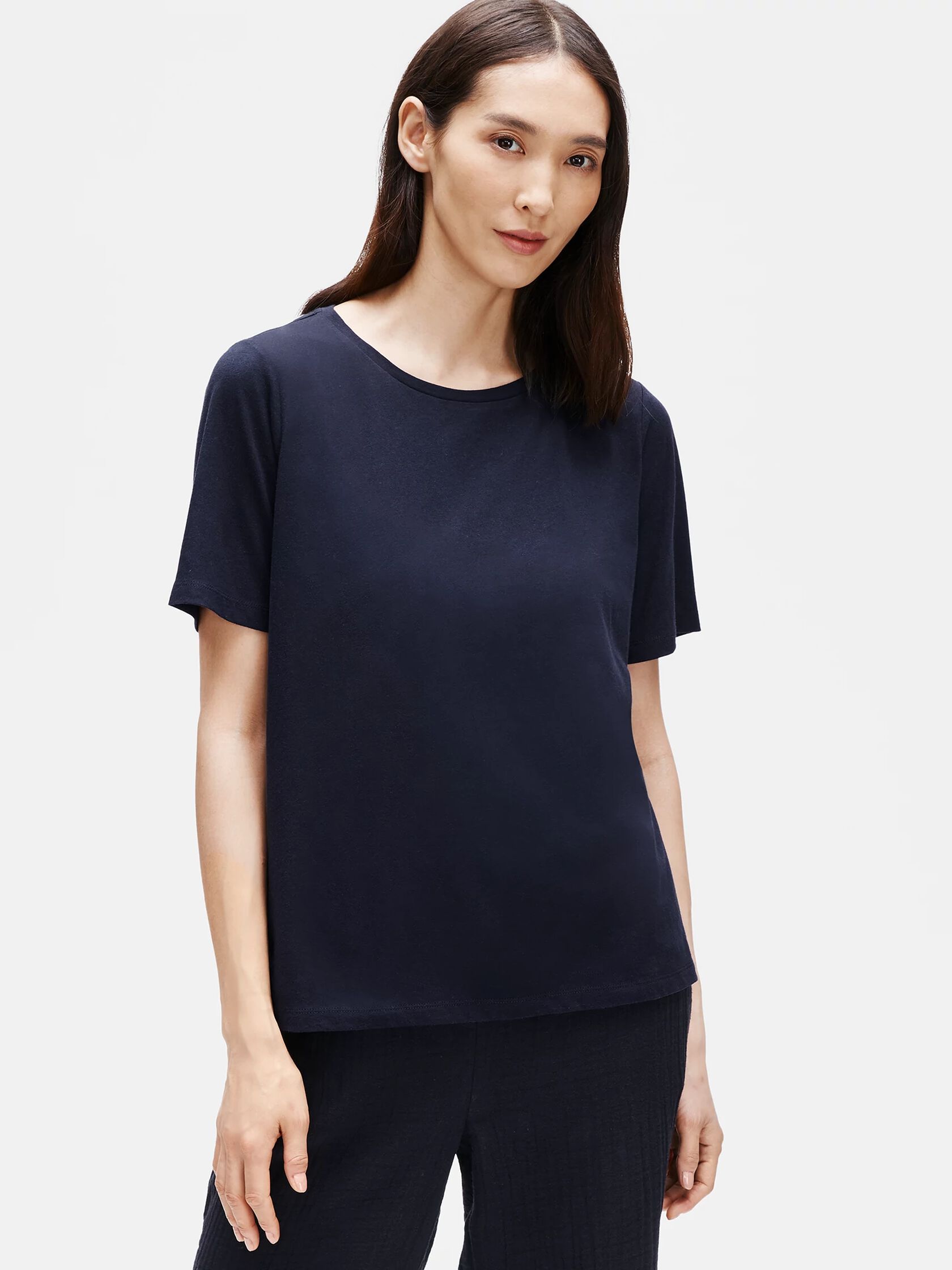 Organic Cotton Jersey Crew Neck Tee