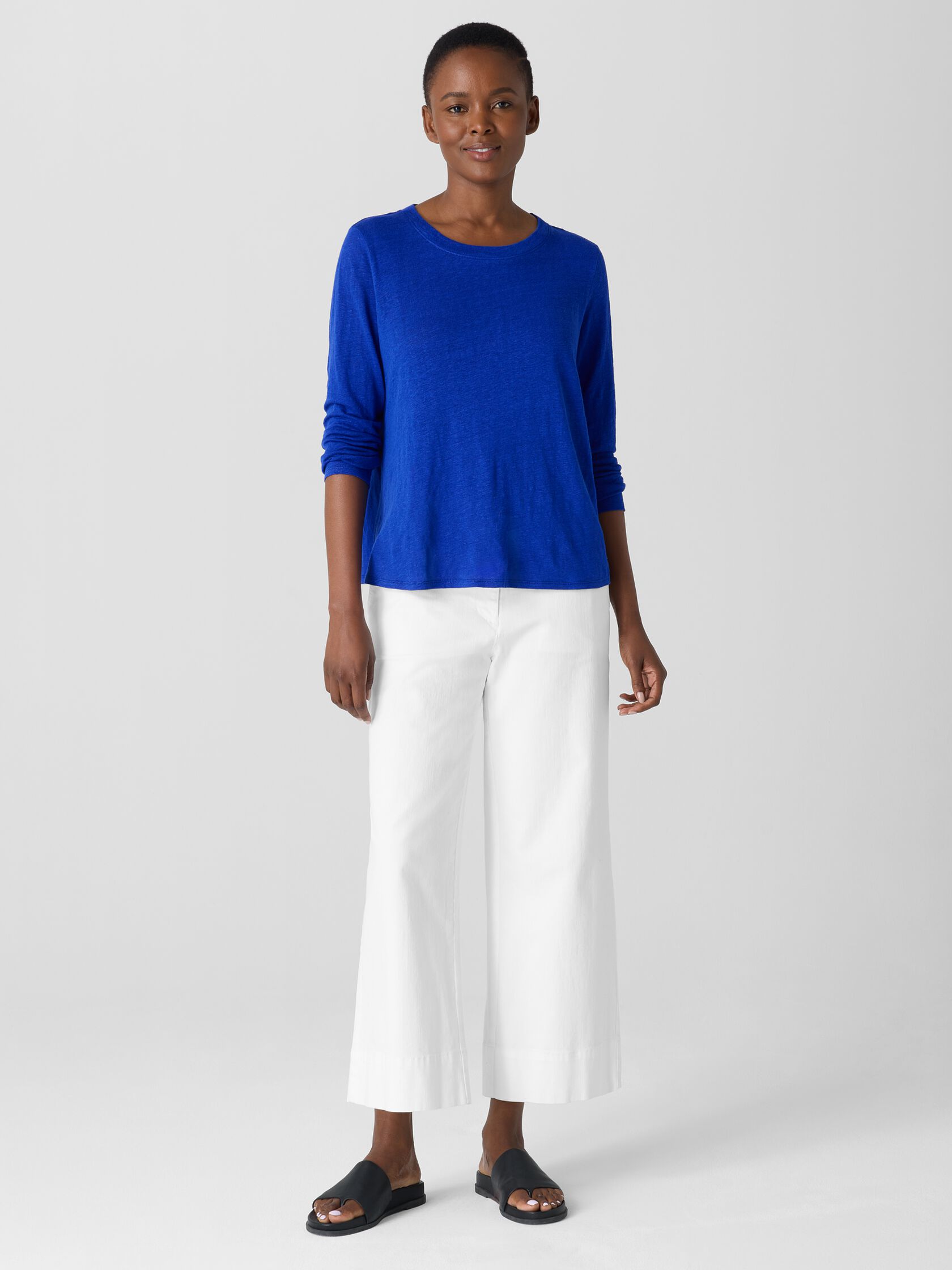 Organic Linen Jersey Long-Sleeve Tee
