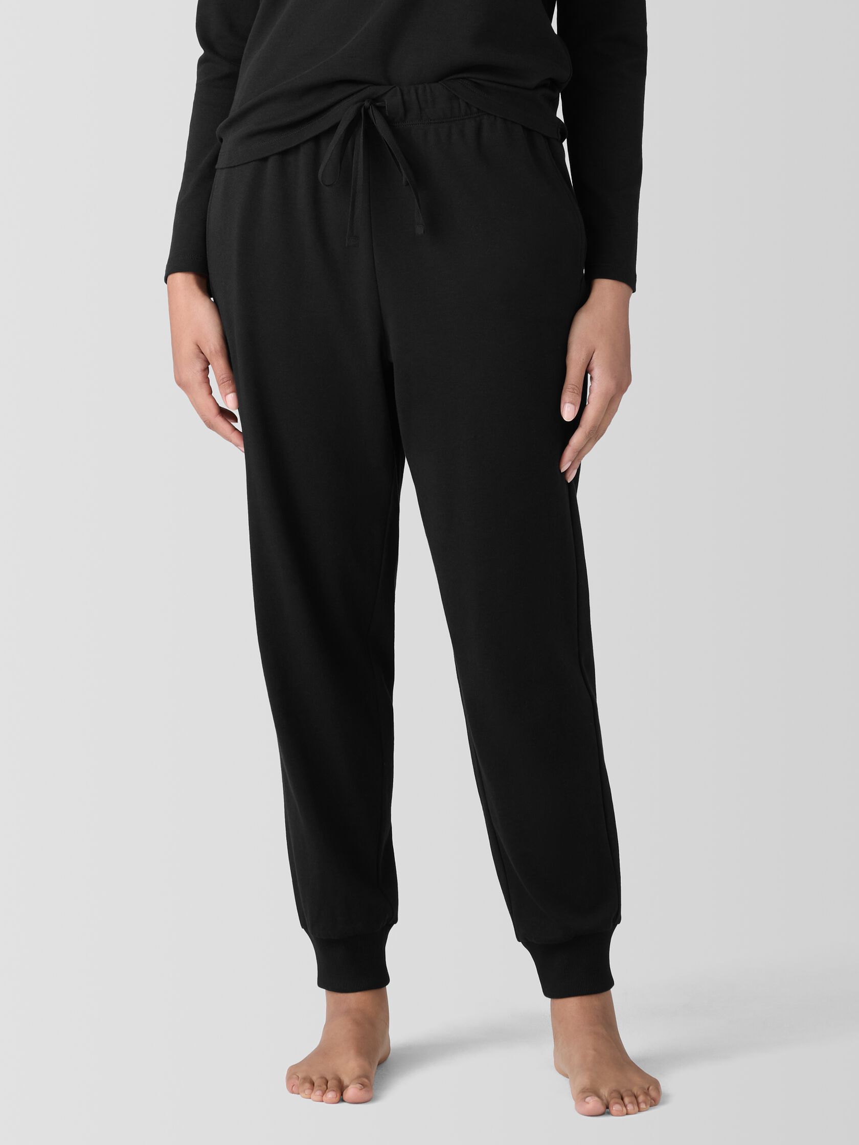 Organic Cotton Interlock Jogger Sleep Pant