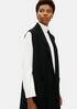 Lightweight Boiled Wool Long Vest in Responsible Wool