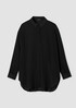 Sheer Silk Georgette Belted Shirt