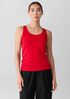 Organic Cotton Stretch Rib Slim Tank