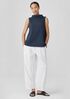 Pima Cotton Stretch Jersey Funnel Neck Tank