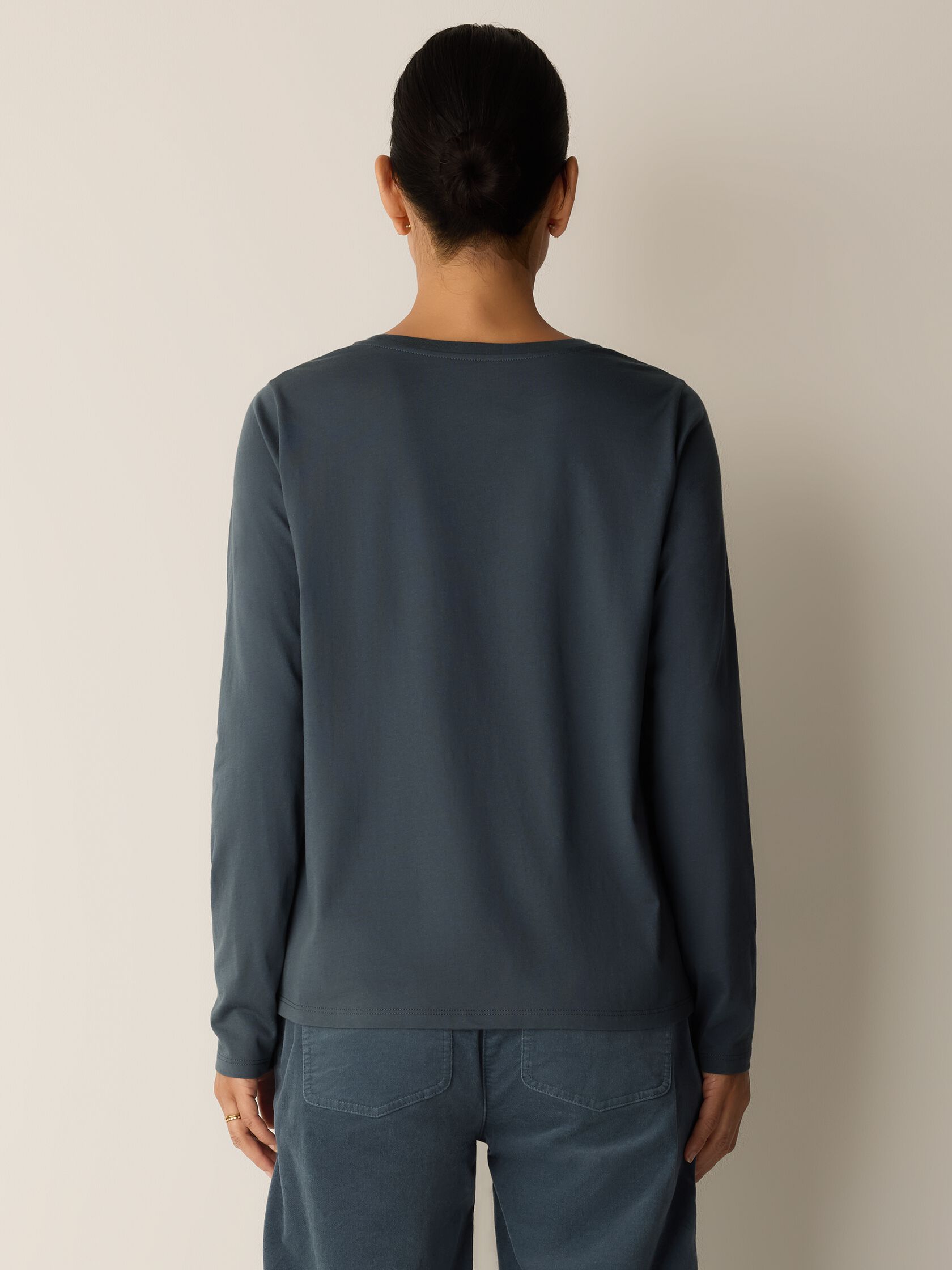 Organic Pima Cotton Jersey Long-Sleeve Tee