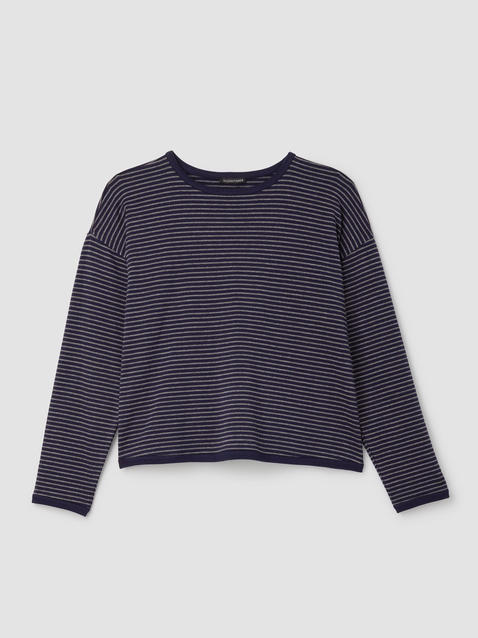 Striped Cozy Brushed Terry Box-Top