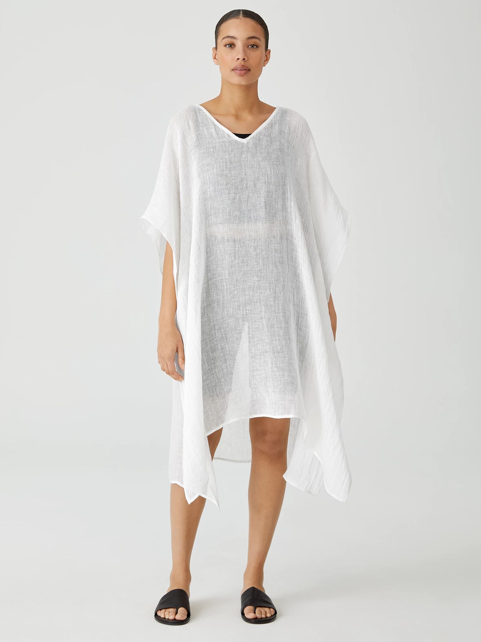 Organic Linen Gauze Caftan