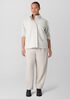 Lightweight Boiled Wool Stand Collar Jacket in Regenerative Wool