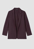 Boiled Wool Jersey Long Blazer