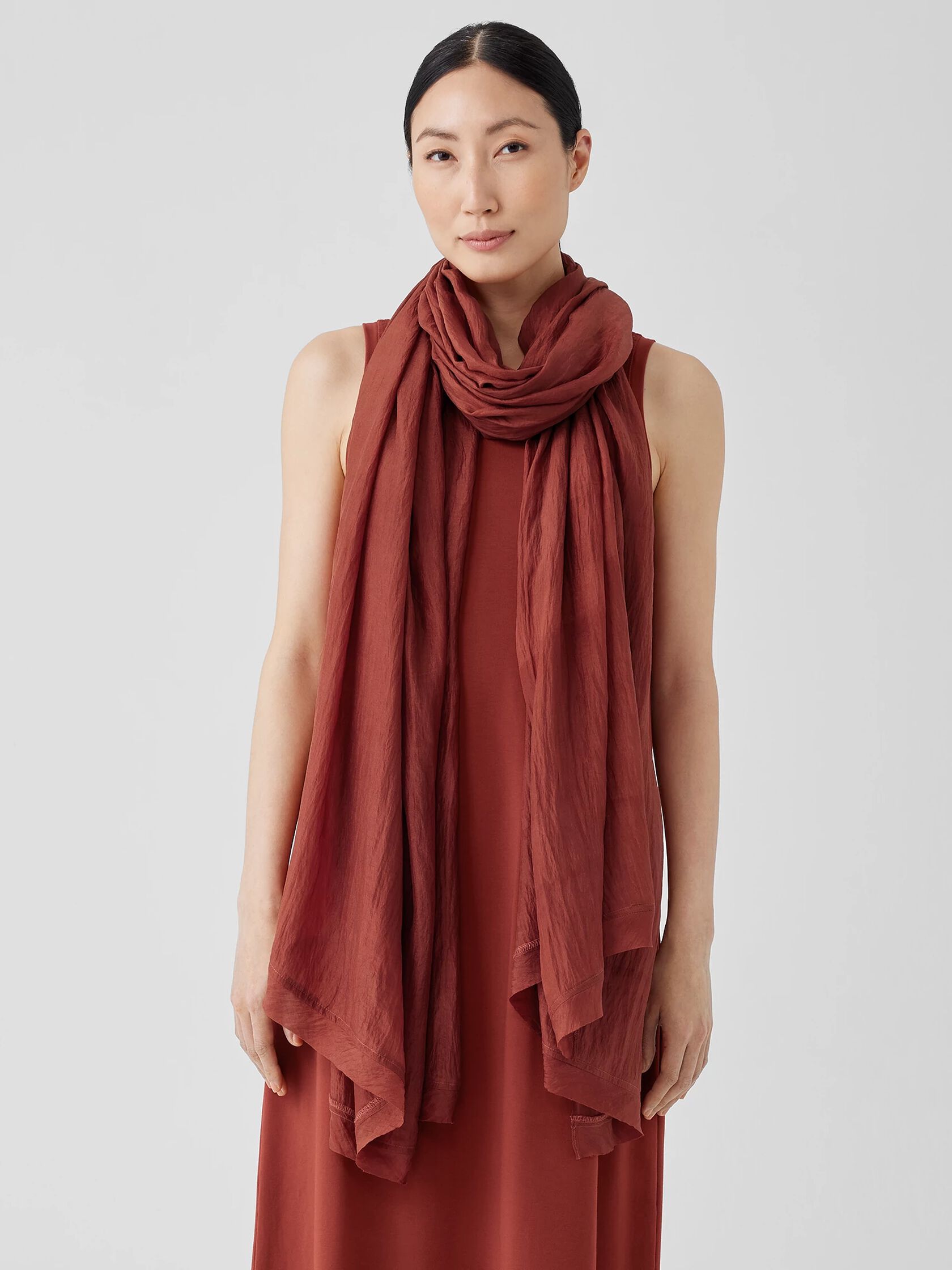 Washed Silk Parachute Scarf