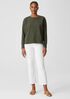 Organic Pima Cotton Stretch Jersey Box-Top