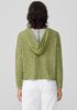 Organic Cotton Linen Slub Hooded Top