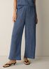 Woven Pliss&eacute; Wide-Leg Pant