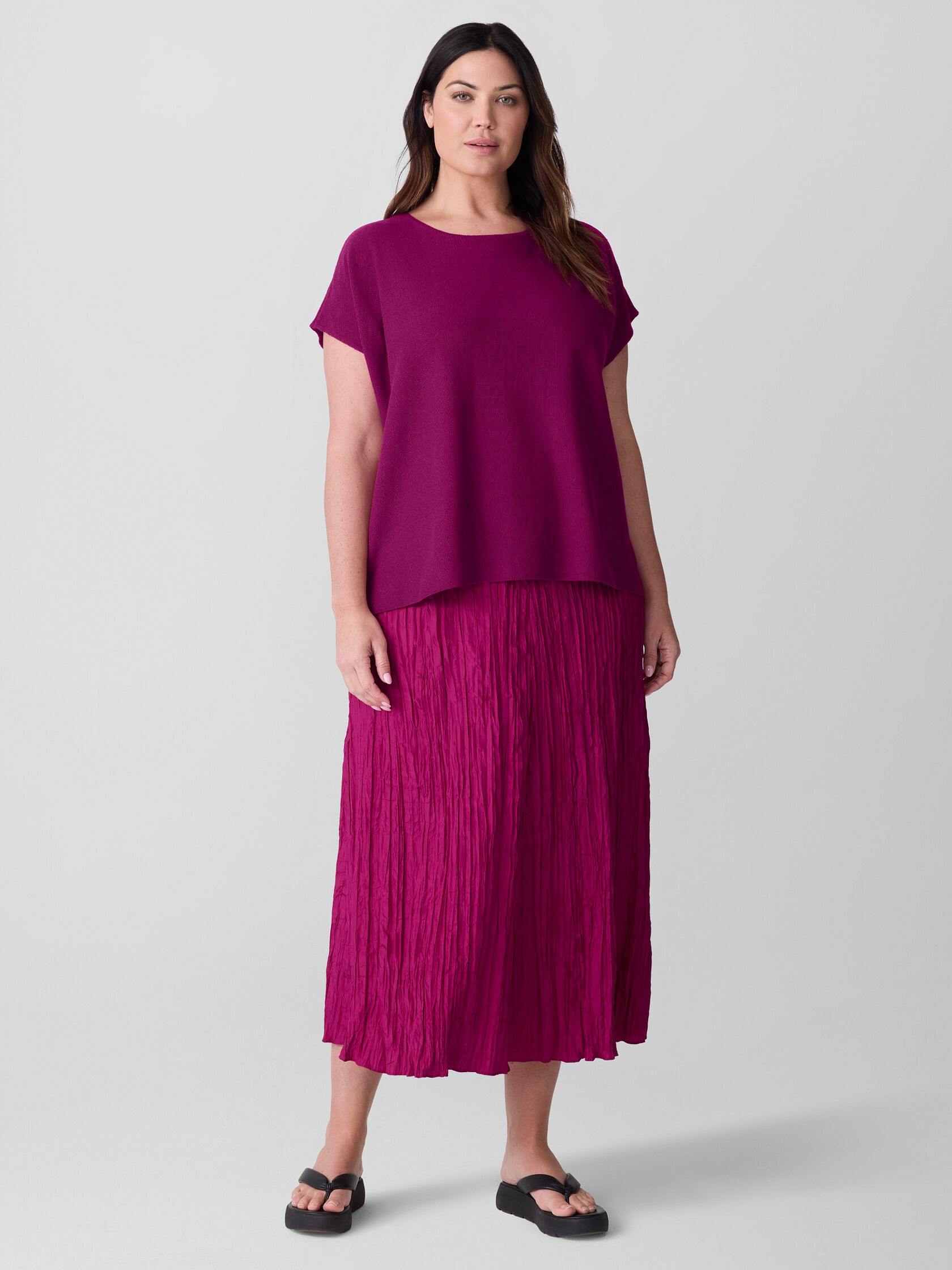 Organic Linen Cotton Square Top
