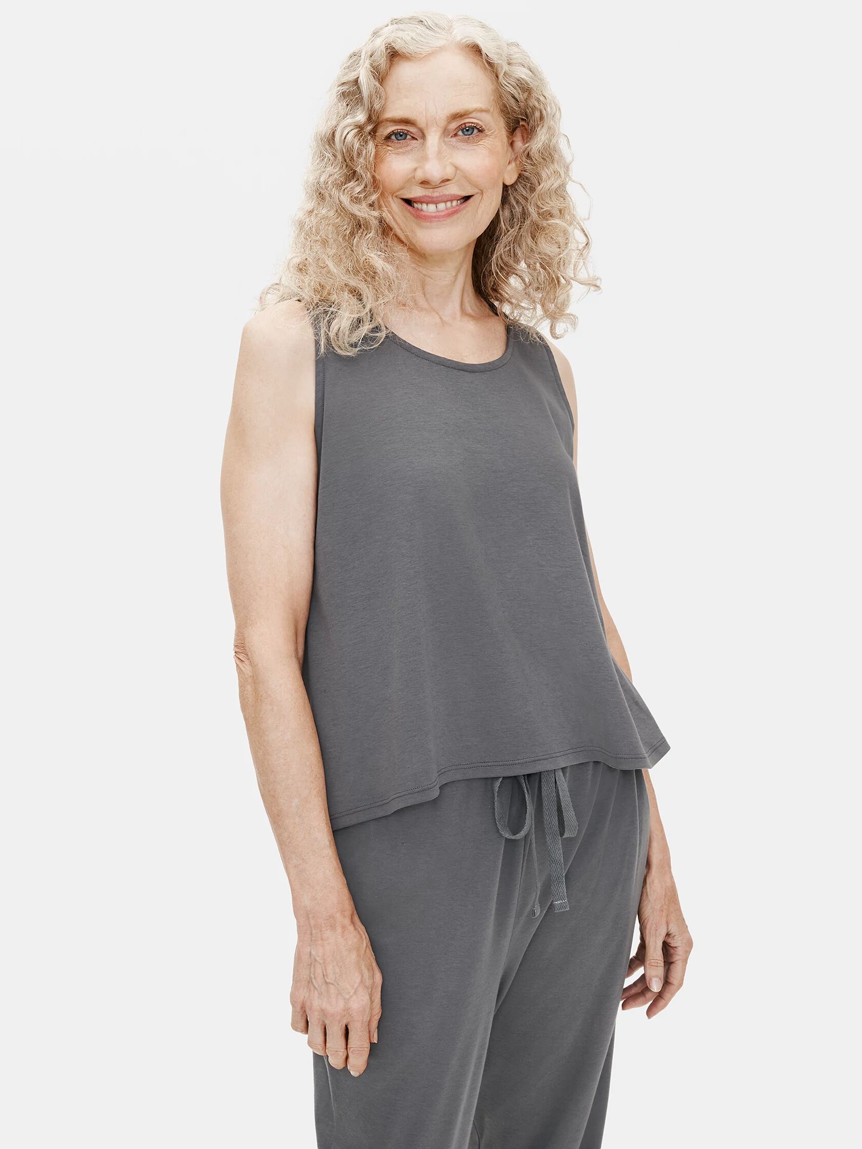 Cozy Organic Cotton Interlock U-Neck Tank