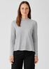 Slubby Organic Cotton Jersey Melange Top