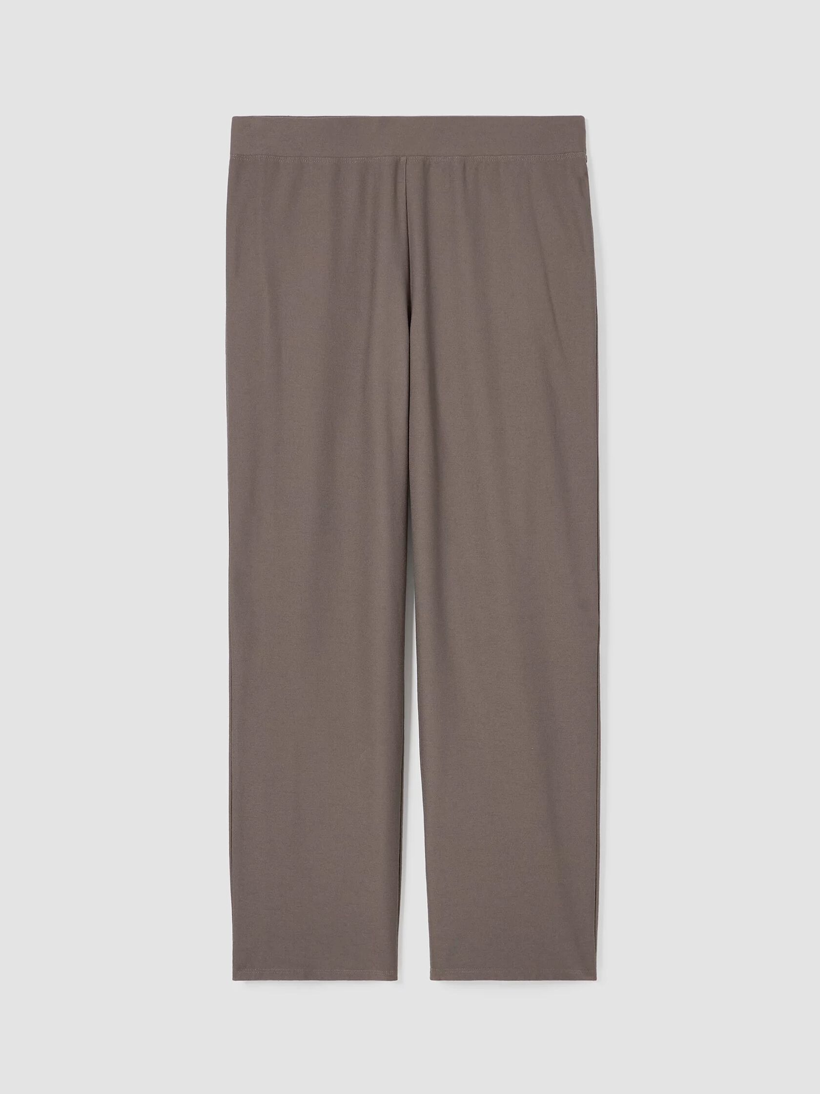 Washable Stretch Crepe Straight Pant