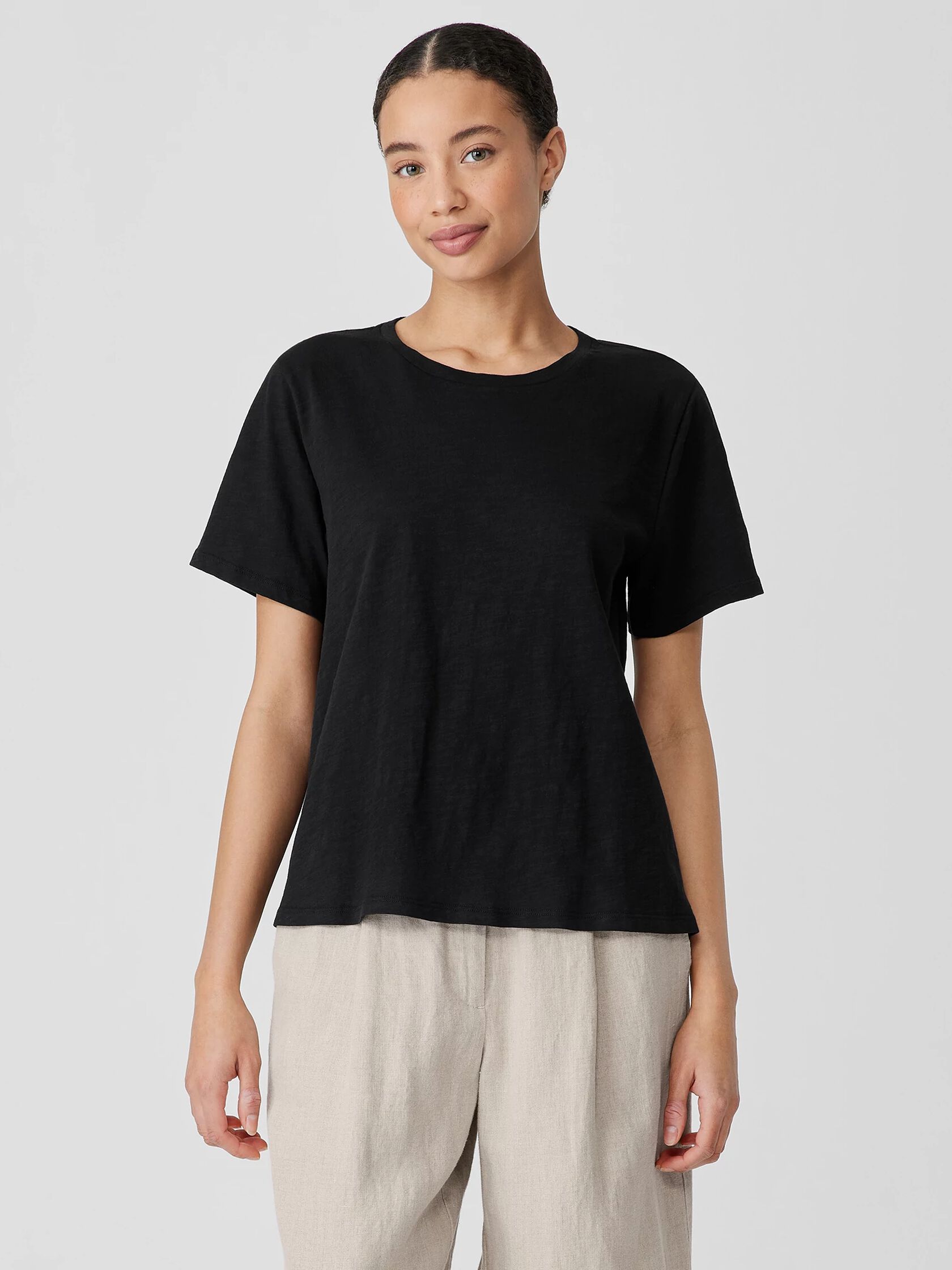 Organic Cotton Slubby Jersey Tee