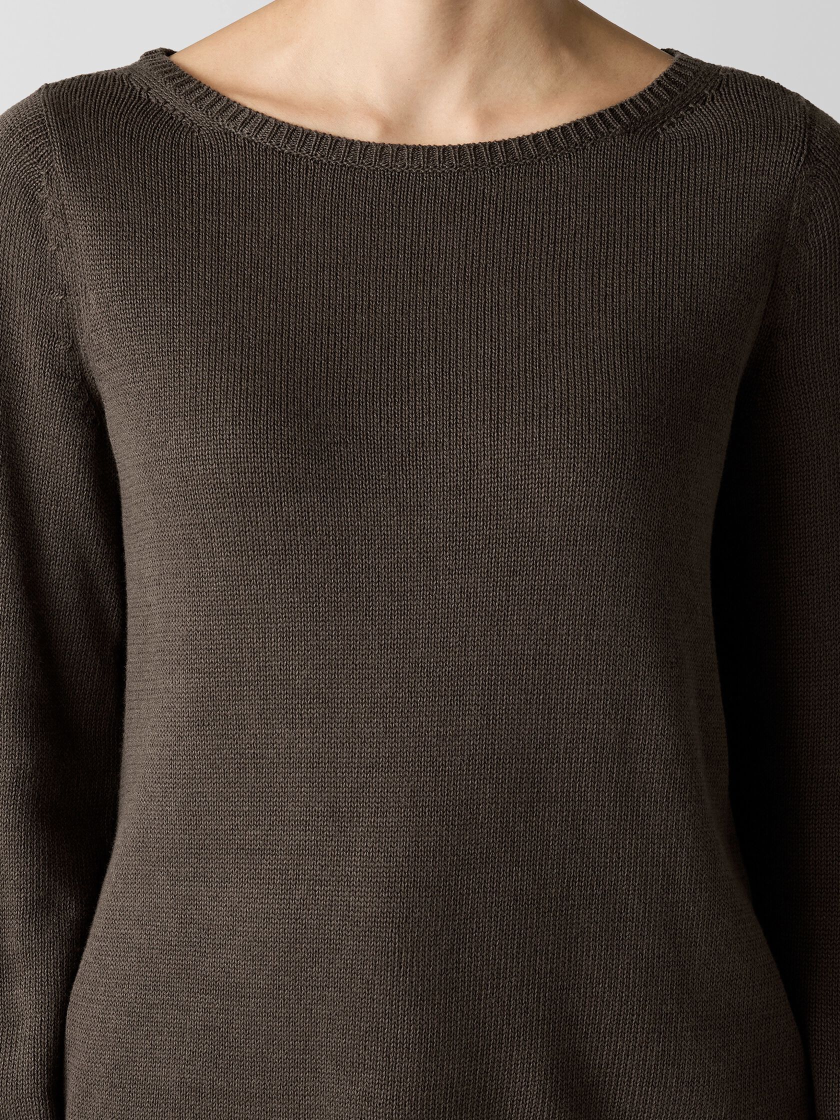 Peruvian Cotton Blend Bateau Neck Top