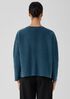 Lightweight Boiled Wool Bateau Neck Top in Regenerative Wool