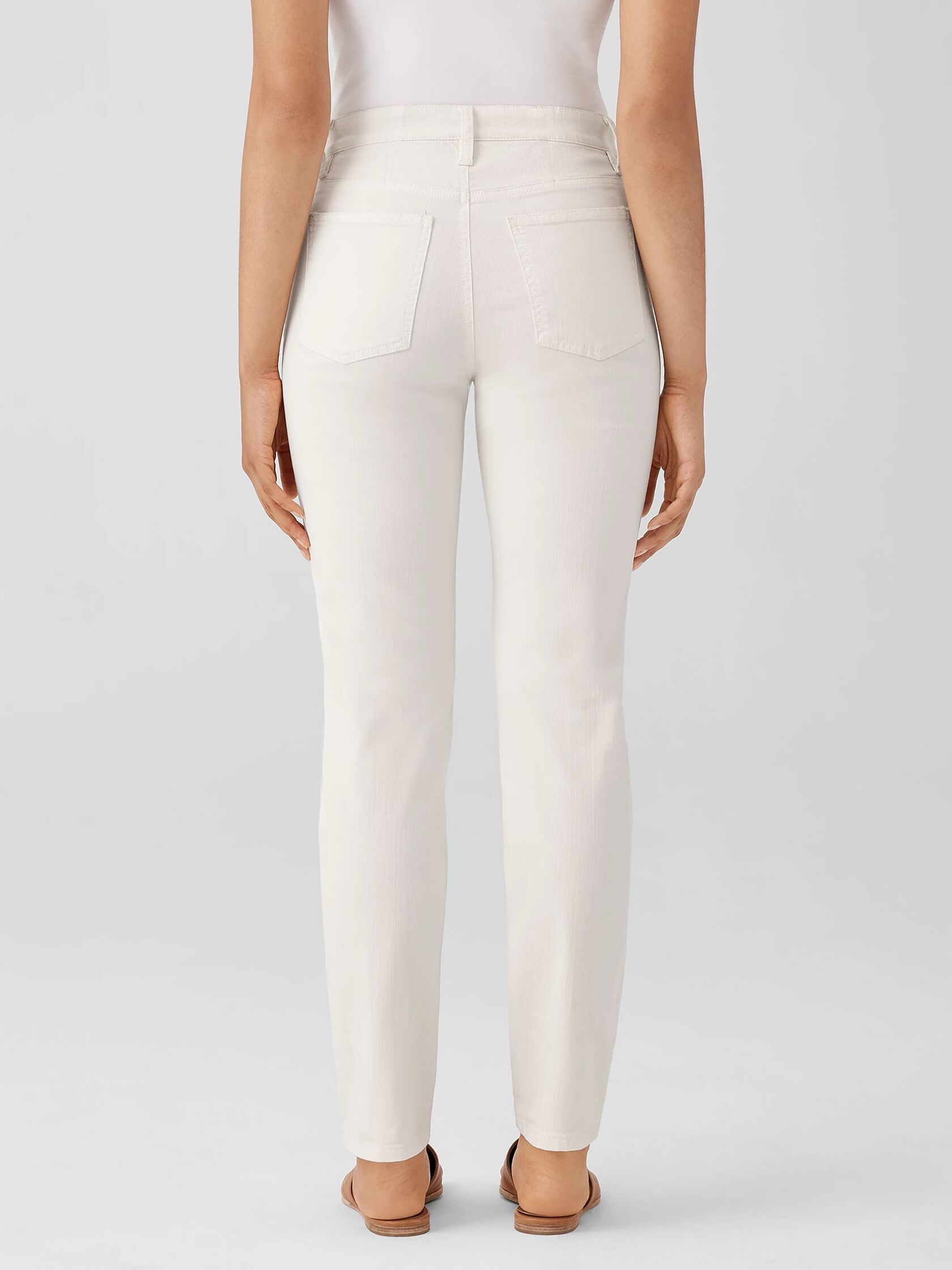 Undyed Organic Cotton Denim High-Waisted Jean