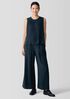 Silk Georgette Crepe Round Neck Tank