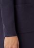 Boiled Wool Jersey High Collar Jacket