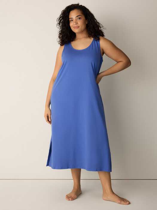 Organic Cotton Interlock Tank Sleep Dress | EILEEN FISHER Organic Cotton Interlock Tank Sleep Dress | EILEEN FISHER