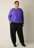 Cashmere Silk Boucle Bliss Crew Neck Top