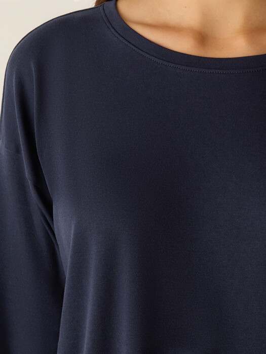Organic Cotton Interlock Jewel Neck Sleep Top