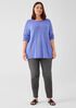 Peruvian Cotton Blend Crew Neck Top