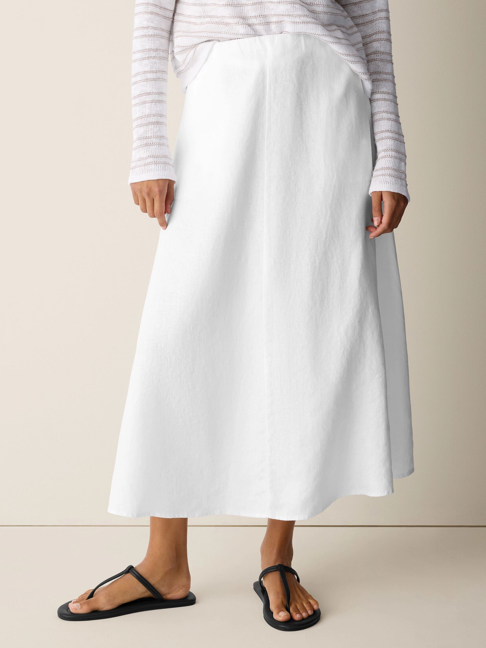 Organic Linen Half-Circle Skirt