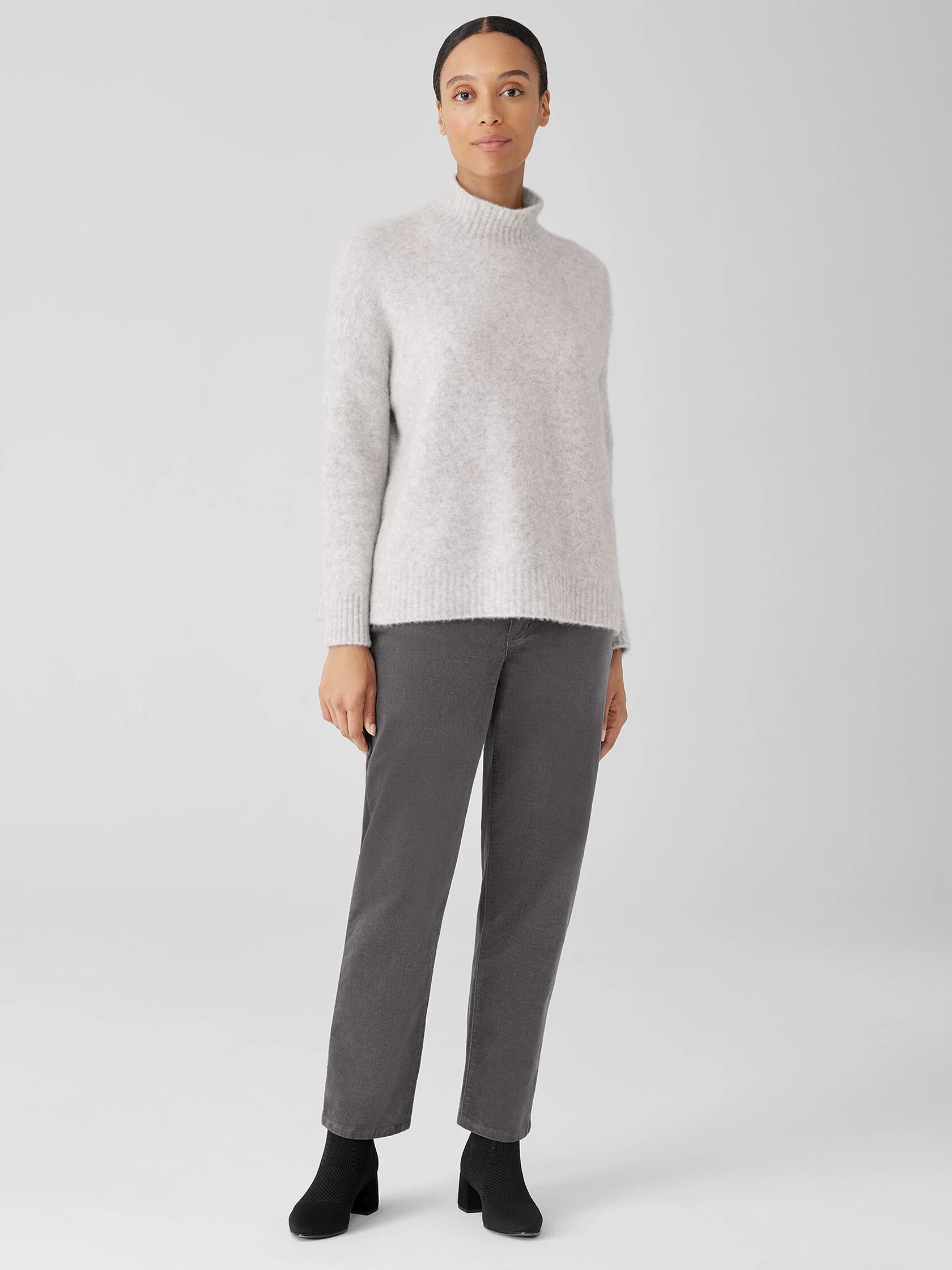 Cashmere Silk Bliss Turtleneck Box-Top | EILEEN FISHER