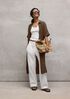 Slubby Organic Cotton Linen Full-Length Straight Pant
