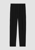 Silk Georgette Crepe Pleated Tapered Pant