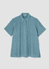 Washed Organic Linen Délavé Short-Sleeve Shirt