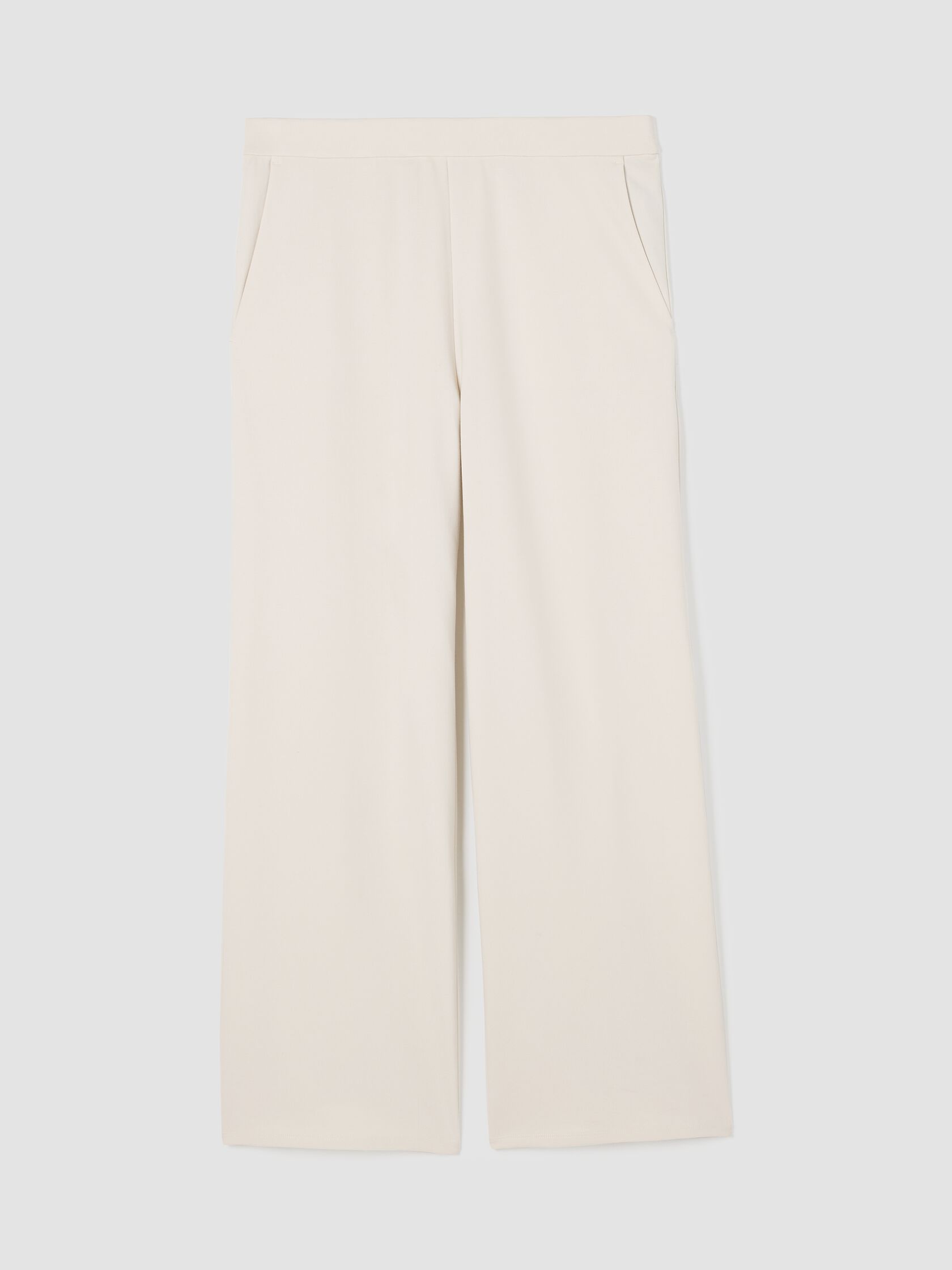 Washable Flex Ponte Wide-Leg Pant