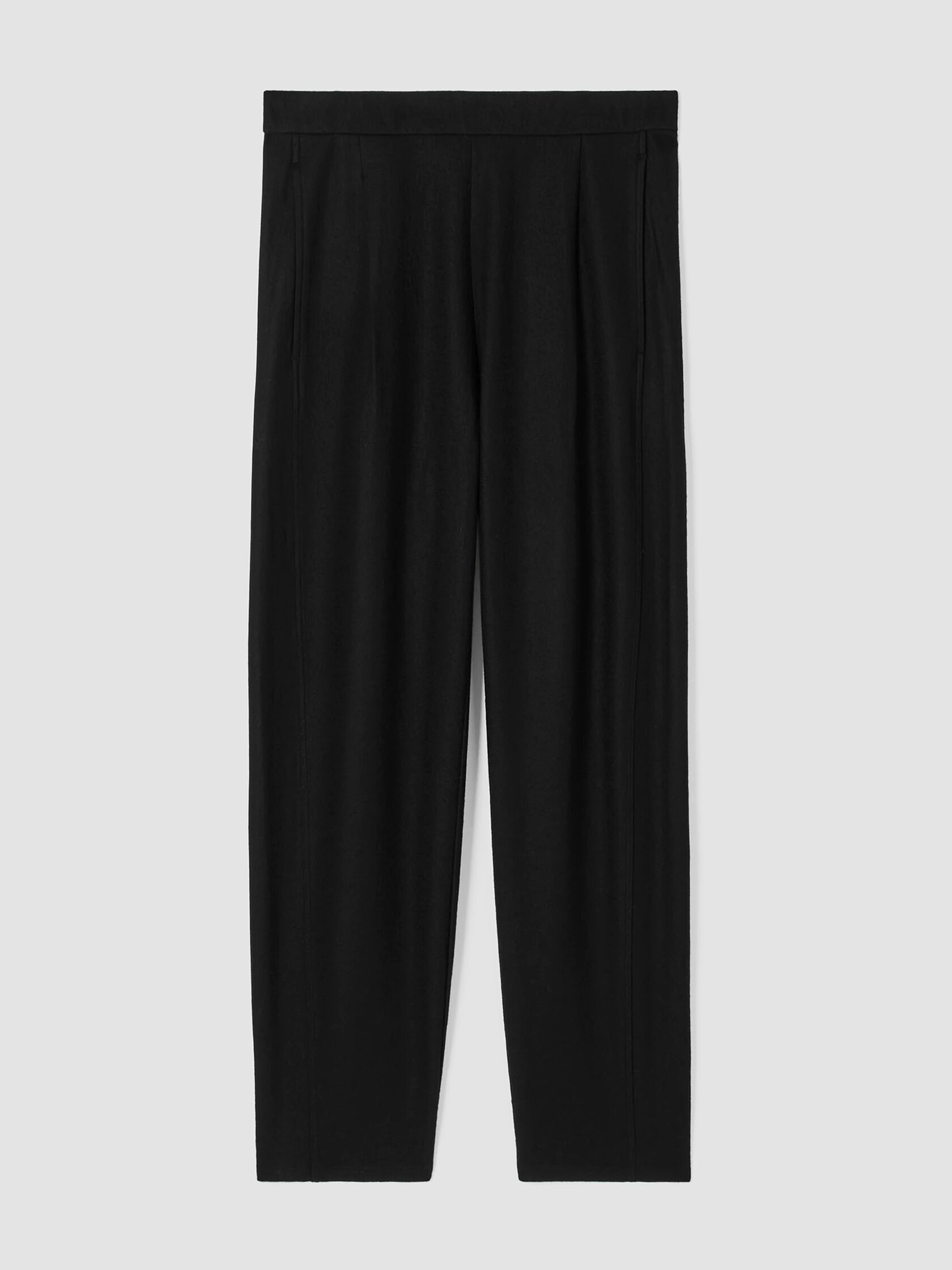 Boiled Wool Jersey Pleated Lantern Pant