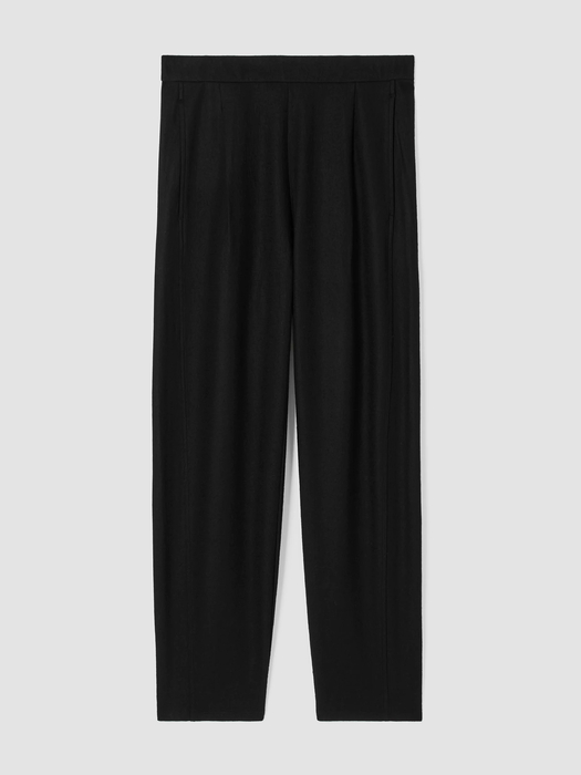 Boiled Wool Jersey Pleated Lantern Pant