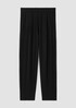 Boiled Wool Jersey Pleated Lantern Pant